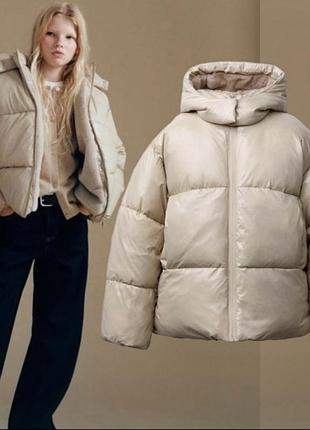 Зимова курточка zara на дівчинку 156 см