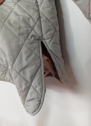 Куртка zara для девочки, оливкового цвета 9