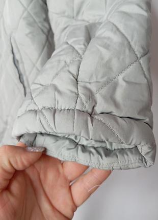 Куртка zara для девочки, оливкового цвета 4