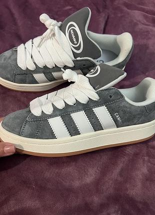 Кросівки жіночі adidas campus сірі, розмір 39, довжина устілки 25 см