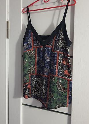 Топ майка на бретельках zara