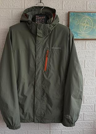 Вітровка columbia на мембрані omni-tech waterproof outdoor gorpcore мілітарі олива military трекінгова тактична туристична рхл