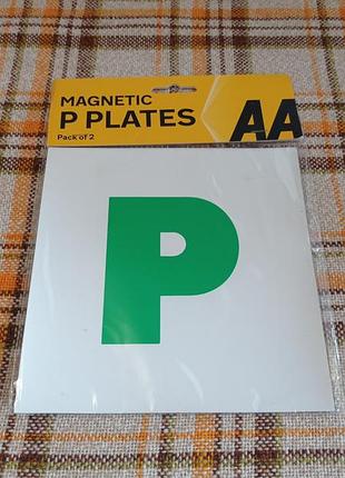 Магнитные знаки водителя начинающего p-plates aa 2 шт