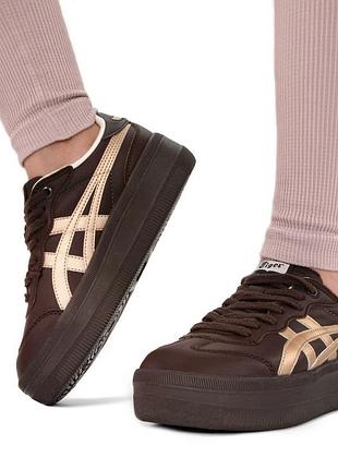 Кросівки asics onitsuka tiger tokuten brown gold platform арт 16067