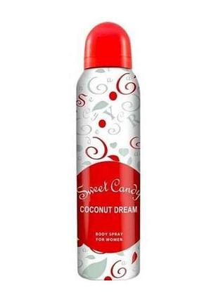 Дезодорант-аерозоль жіночий sweet candy coconut dream 150мл тм jean marc