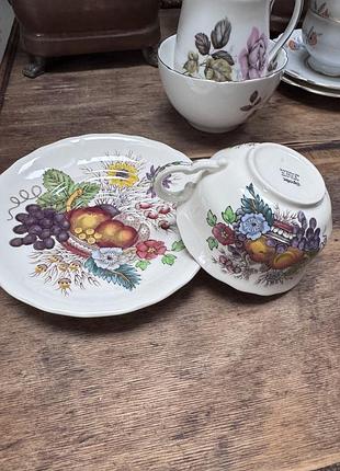Вінтажна чайна пара spode
reynolds (англія), паттерн s2188