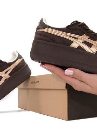 Кроссовки asics onitsuka tiger tokuten brown gold platform арт 16067