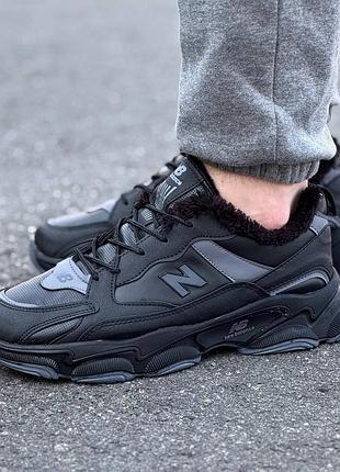 Кросівки чоловічі new balance 800 чорні зимові