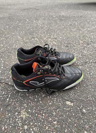 Футзалки (бами) joma liga 5 (чорно-салатові) | розмір eu 41 (26.5 см) | ідеальний стан!