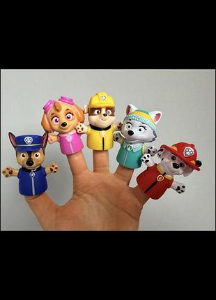 Іграшкові фігурки для хлопчиків paw patrol, набір різнокольорових цуценят