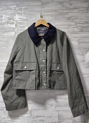 Куртка хаки вощенная от river island