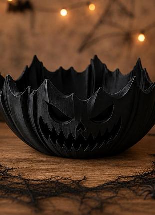 🎃 чорний гарбуз-миска для справжнього геловіну! 🕸️
