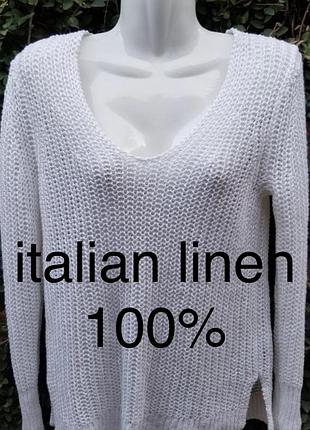 Люксовий джемпер-сітка banana republic з 100% італійського льону (italian linen)