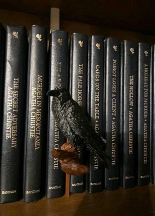 Книжная нише подставка для книг ворон ворона