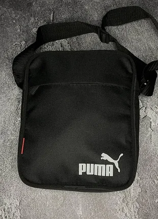 Сумка через плече puma барсетка чорна пума месенджер чоловічий 2