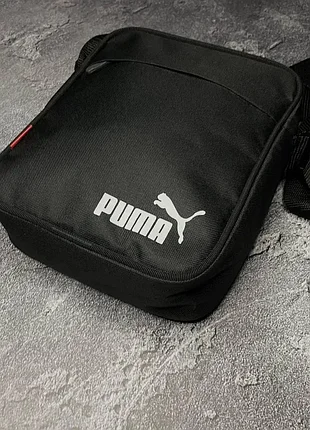 Сумка через плече puma барсетка чорна пума месенджер чоловічий