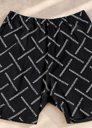Велосипедки asos чорні xs-m