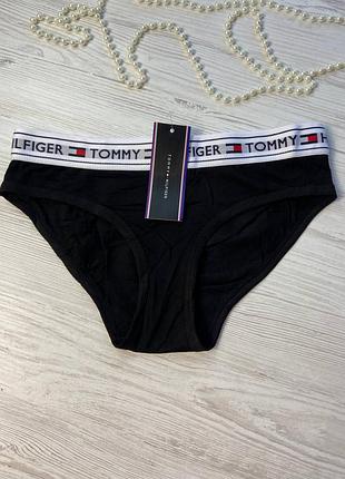 Трусики женские из хлопка с брендированной резинкой tommy hilfiger размер м арт. 5066🎀