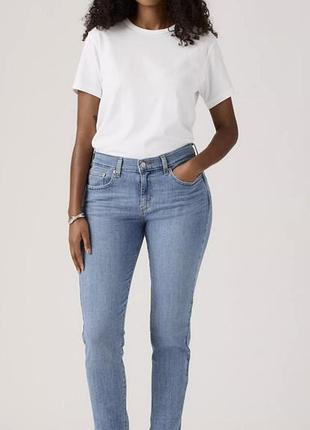 Джинси жіночі levi's boyfriend mid rise, блакитні, розмір 27