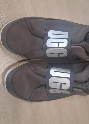Кросівки жіночі ugg сірі текстильні