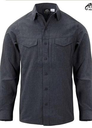 Сорочка helikon defender mk2 gentleman, melange black/grey 1