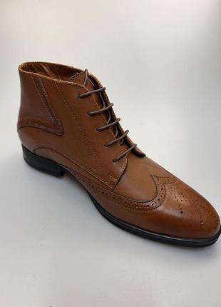 Розпродаж – знижка 50%!  чоловічі зимові черевики з натуральної шкіри