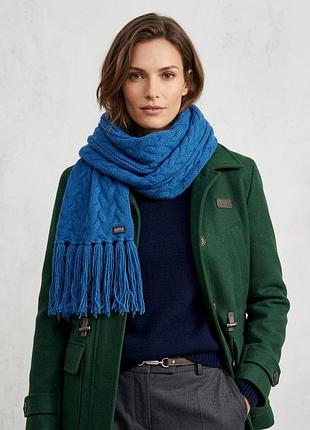 В'язаний шарф в коси  із вовною aigle (франція)
