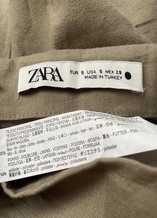 Спідниця жіноча zara р.s льон 7