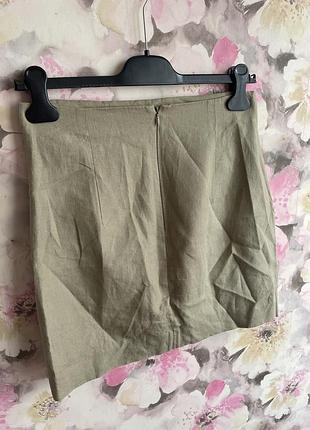 Спідниця жіноча zara р.s льон 9
