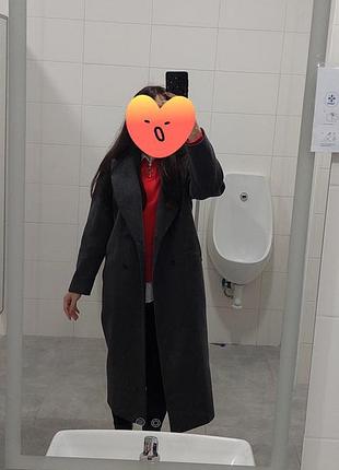 Пальто жіноче графітове 4