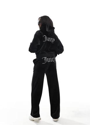 Juicy couture — роскошный велюровый костюм в чёрном цвете 🖤