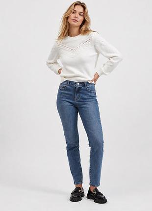 Джинсы мом high waist &amp; mom fit женские vila синие xs l (12345908-12)
