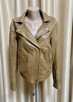 Шкіряна куртка косуха massimo dutti розмір xl