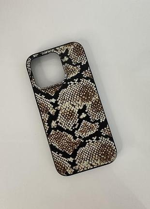 Чохол apple iphone 14 pro силіконовий з принтом змія