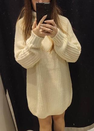Вязаное платье 👗 туніка 2
