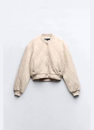 Утеплений бомбер zara 2