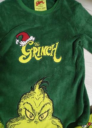 Піжама для підлітків тепла the grinch зелена 2