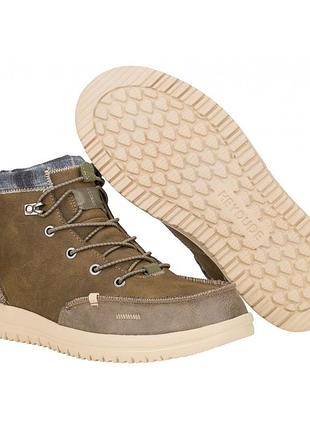 Чоловічі демісезонні черевики hey dude bradley classic у забарвленні walnut / dusty olive. розмір:45