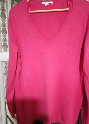 Кофта жіноча sprit, шерсть, котон. розмір xl, xxl.короловий колір.