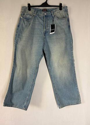 Нові чоловічі джинси jack & jones loose fit з уцінкою через нюанс (розмір 2xl / w38 / з біркою / 100% бавовна)