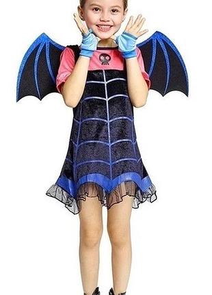 Карнавальне плаття, сукня вампірина на halloween 7-8 років, 130 см