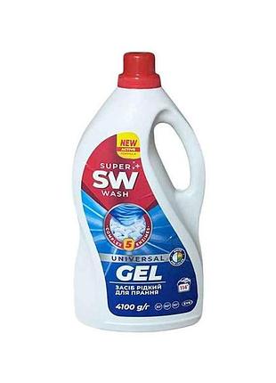 Гель для стирки 4,1л ридкий super wash universal тм пус