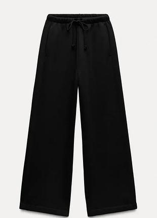 Спортивні штани жіночі zara чорні флісові розмір s