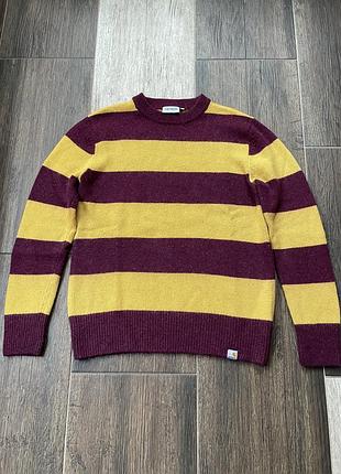 100% оригінал! вовʼяний чоловічий светр carhartt wip alvin sweater (розмір m) / новий.