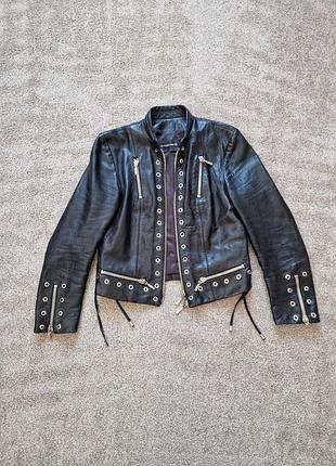 Plein sud woman's leather jacket жіноча шкіряна куртка