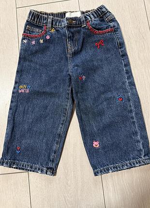 Джинси для дівчинки zara сині 92 см