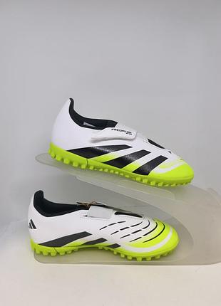 Бутсы футбольные сороконожки adidas predator club hook-and-loop tf junior (jh8871) оригинал, новые