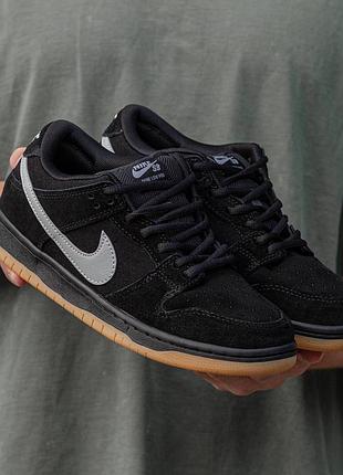 Кросівки чоловічі nike sb dunk low pro black grey