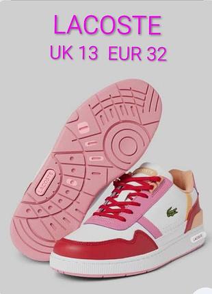 Крутые стильные кроссовки бренда lacoste sheakersy made in thailand uk 13 eur 32