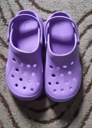 Шльопанці дитячі crocs фіолетові